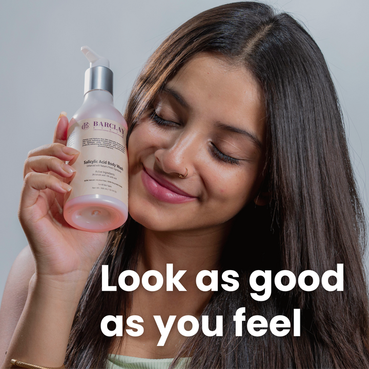 Salicylic Acid Body Wash: 2% Salicylic Acid and 2% Lactic Acid – 100% Natural, Alcohol-Free, Sulfate-Free, Vegan,plant-based fragrance, Repair Hairs.