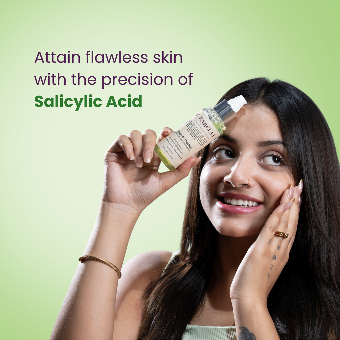 Salicylic Acid Face Wash: 2% Salicylic Acid and 2% Niacinamide – 100% Natural, Alcohol-Free, Sulfate-Free, Vegan, and Herbal & plant-based fragnance.