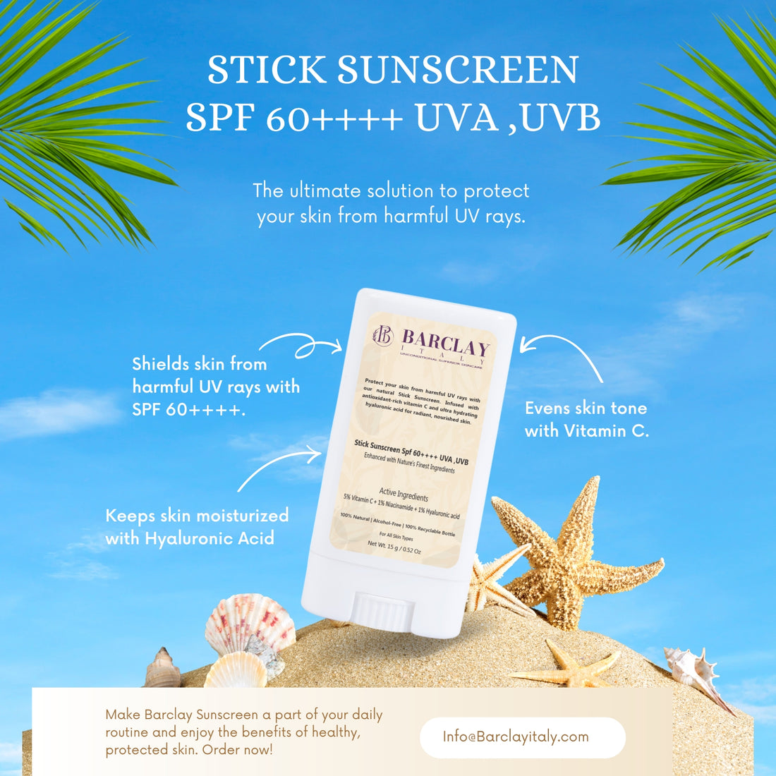 Sunscreen Spf 60++++ UVA, UVB